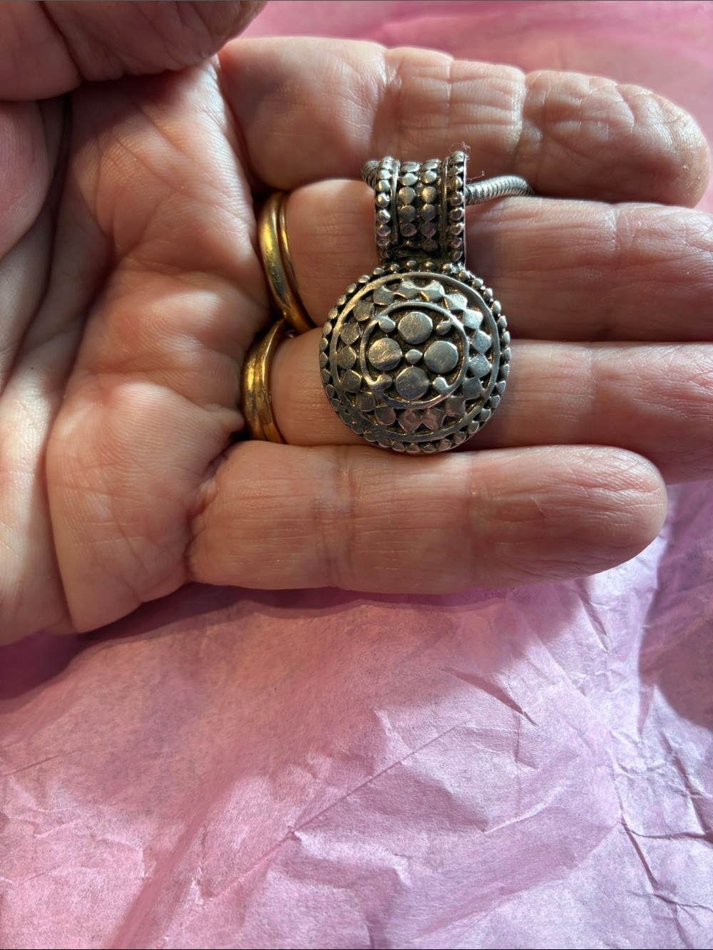 925 Pendant on a Silver-toned Chain